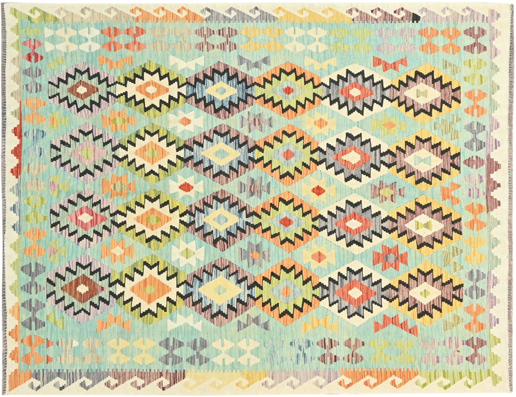 Kelim  multifarvet <br/>240 x 181 cm