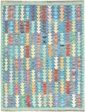 Blau Afghanistan Kelim  145 x 103 cm