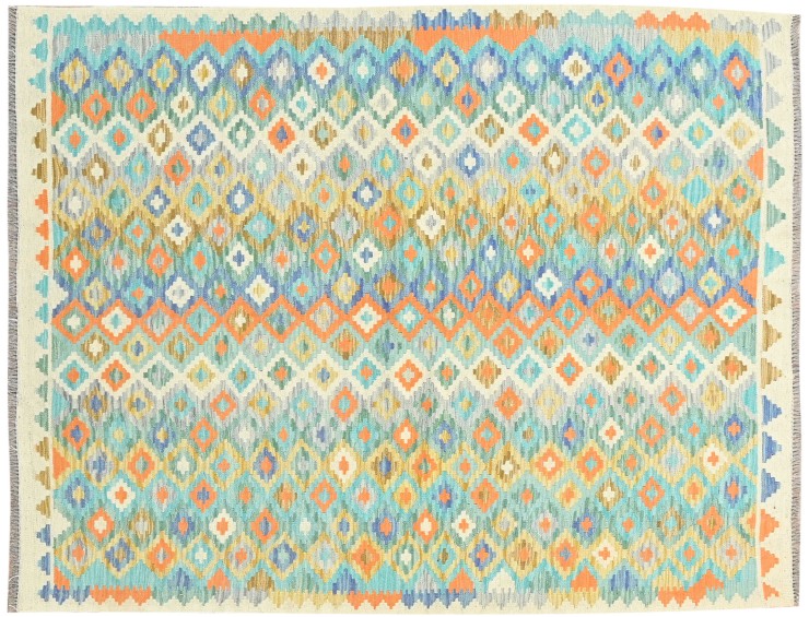 Mehrfarbig Afghanistan Kelim  196 x 157 cm