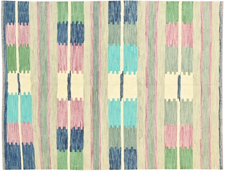 Mehrfarbig Afghanistan Kelim  193 x 148 cm