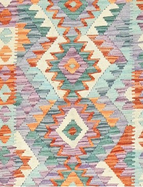 Multicolore Afghanistan Kelim 144 x 112 cm - view 4
