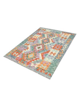 Multicolore Afghanistan Kelim 144 x 112 cm - view 1