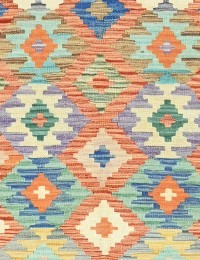 Monivärinen Afghanistan Kelim  122 x 80 cm