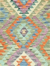 Mehrfarbig Afghanistan Kelim  154 x 105 cm