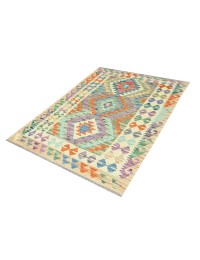 Mehrfarbig Afghanistan Kelim  154 x 105 cm