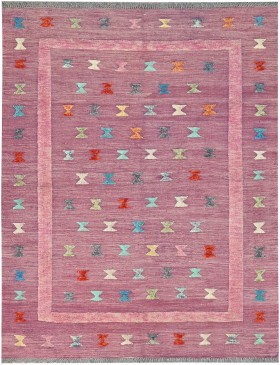 Flerfärgad Afghanistan Kelim  199 x 153 cm