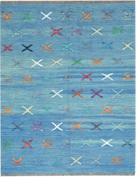Blu Afghanistan Kelim 200 x 165 cm