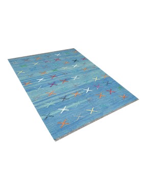 Blu Afghanistan Kelim 200 x 165 cm - view 3
