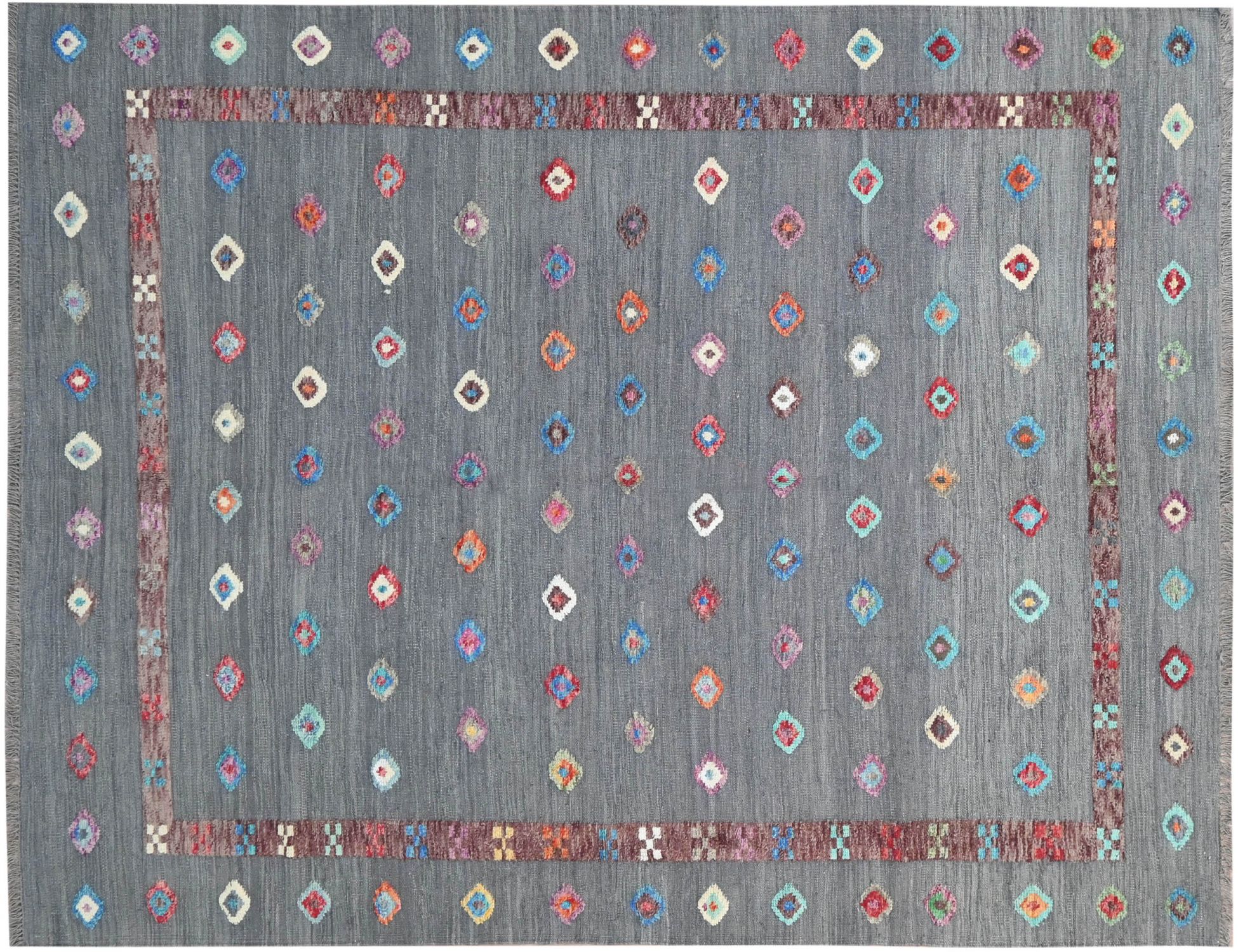 Kelim  grey <br/>298 x 206 cm