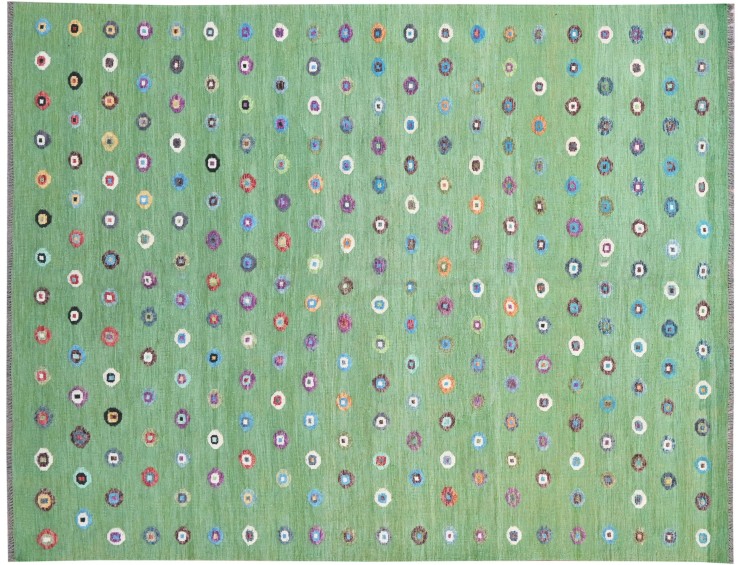 Vihreä Afghanistan Kelim  300 x 245 cm