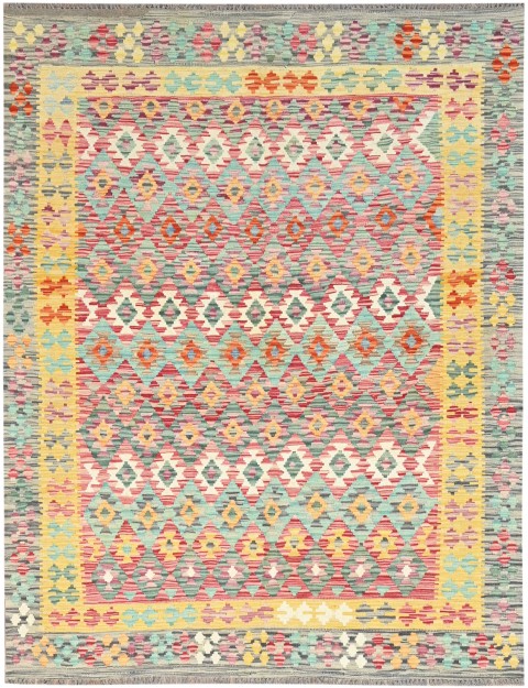 Mehrfarbig Afghanistan Kelim  245 x 186 cm