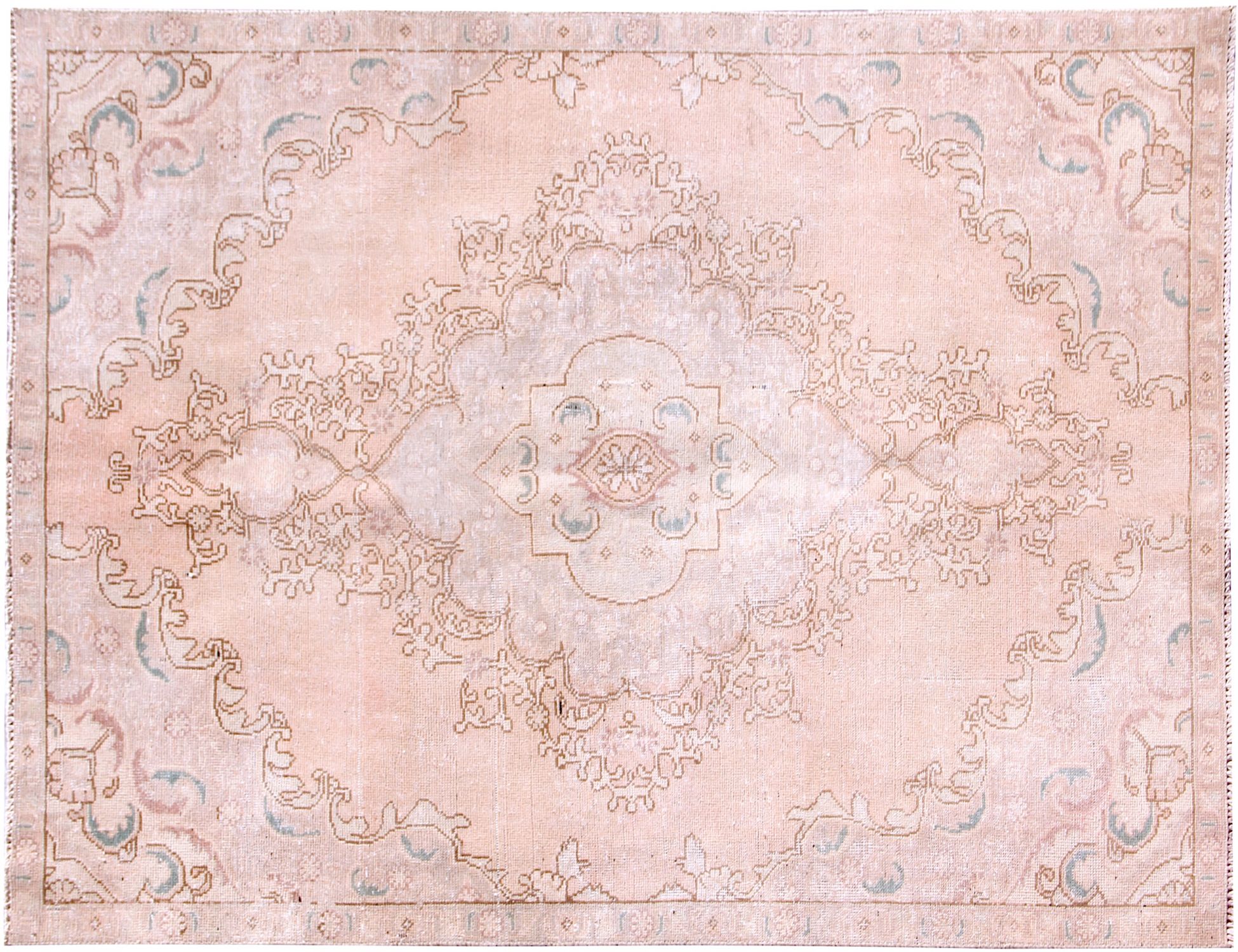 Persischer Vintage Teppich  beige <br/>232 x 145 cm