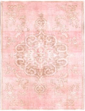 Tappeto vintage persiano 233 x 133 rosa