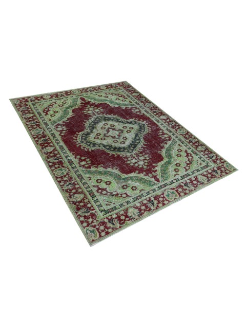 Groen Perzië Perzisch Vintage Tapijt  285 x 180 cm