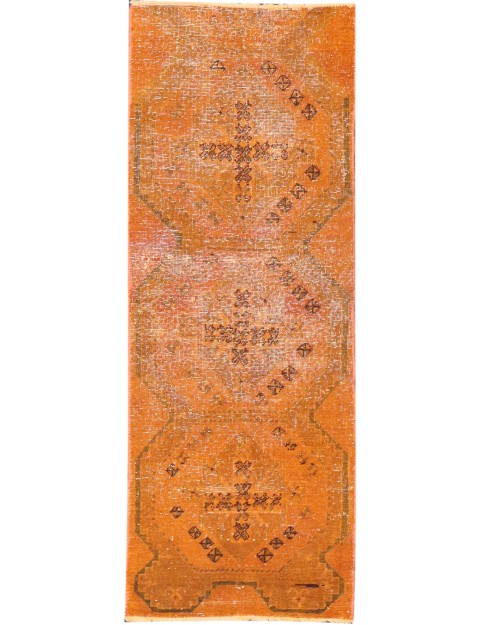 Gelb Persien Persischer Vintage Teppich 177 x 65 cm