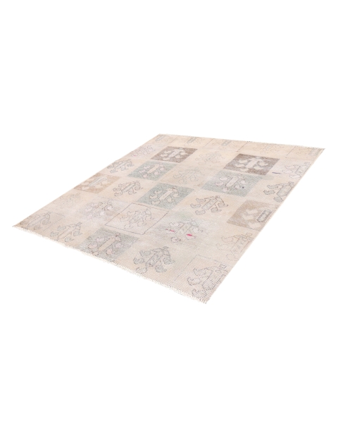 Beige Perzië Perzisch Vintage Tapijt 118 x 94 cm - view 1