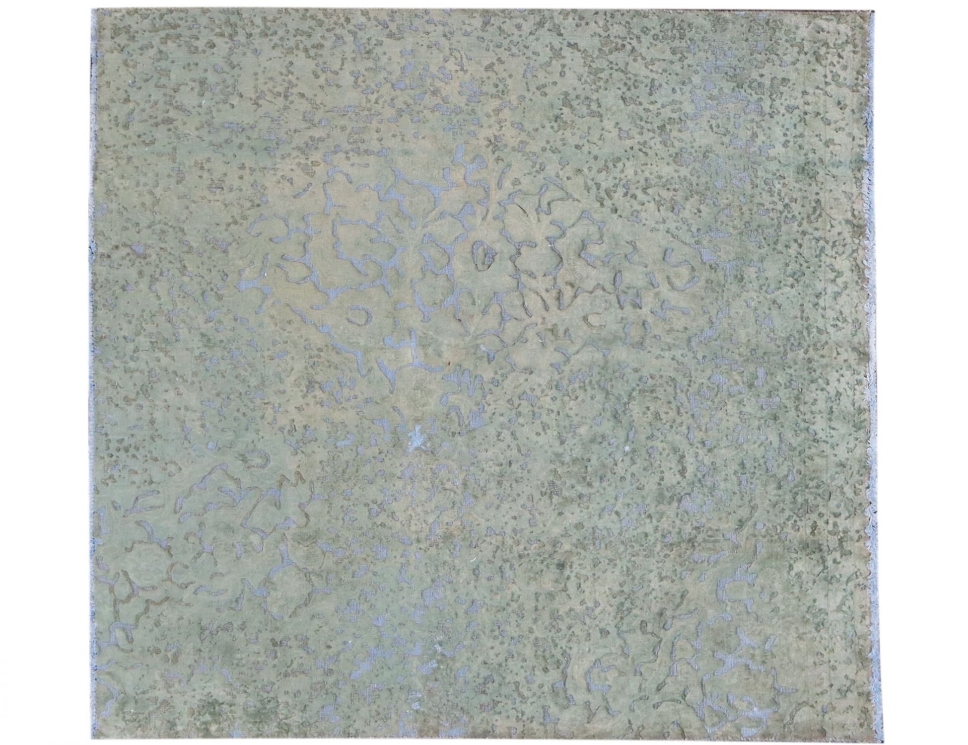 Tappeto vintage persiano  verde <br/>130 x 130 cm