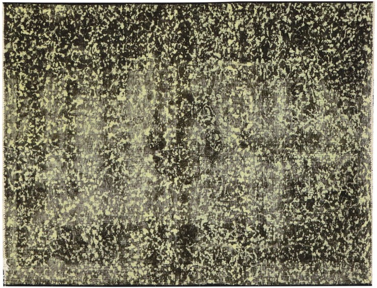 Yellow  Persia Persian Vintage Carpet  225 x 136 cm