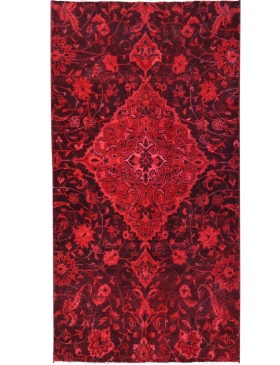 Rød Persia Persisk vintage teppe 215 x 102 cm