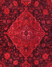 Rød Persien Persisk Vintagetæppe 215 x 102 cm - view 3