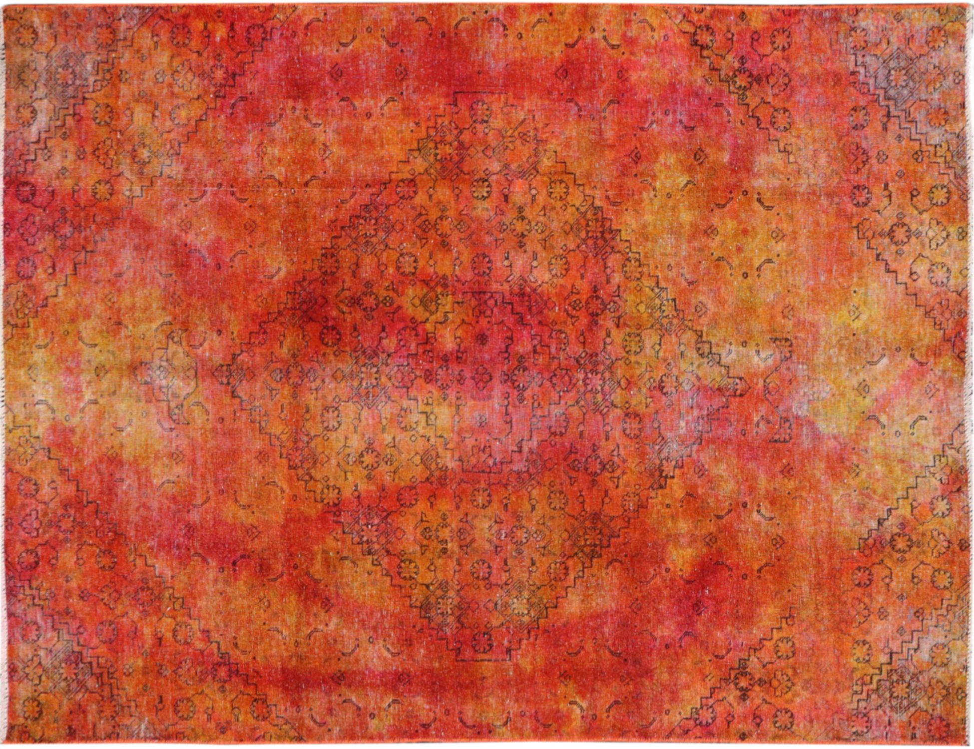 Alfombra persa vintage  multicolor <br/>255 x 155 cm