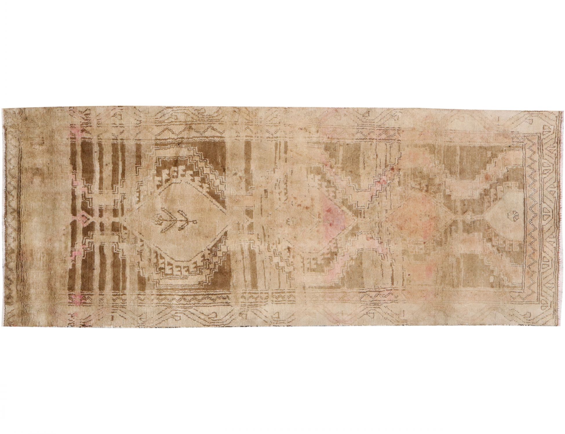 Tappeto vintage persiano  beige <br/>255 x 98 cm
