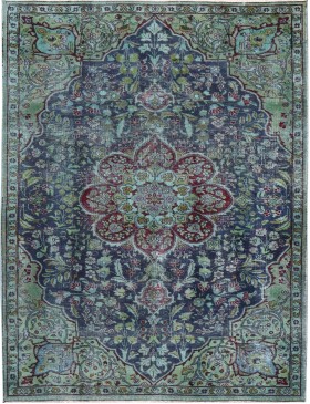 Azul Persia Alfombra persa vintage  240 x 140 cm