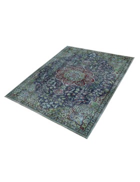 Azul Persia Alfombra persa vintage  240 x 140 cm