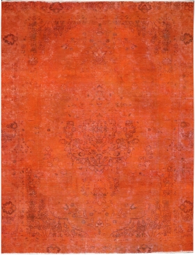 Orange Persien Persischer Vintage Teppich 270 x 185 cm