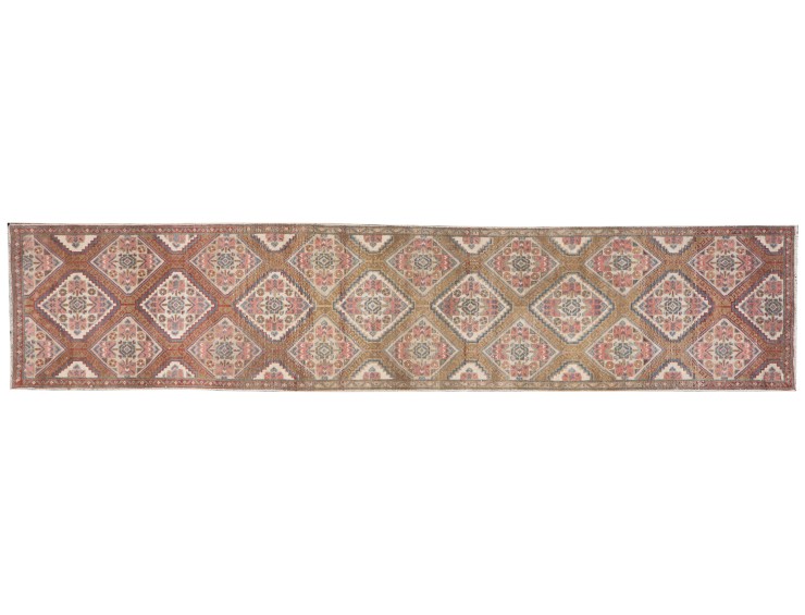 Beige Persa Alfombra persa vintage 350 x 75 cm