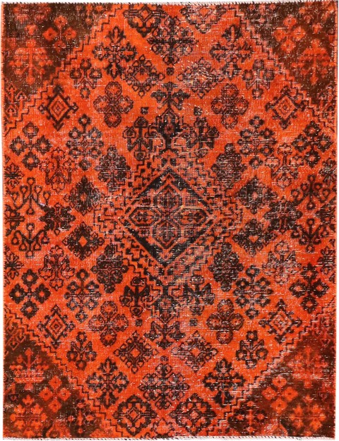 Orange Persan Tapis Persan vintage  153 x 93 cm