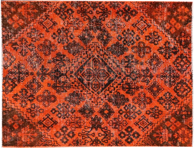 Orange  Persia Persian Vintage Carpet  153 x 93 cm