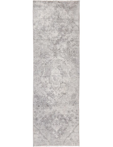 Grau Persien Persischer Vintage Teppich 216 x 65 cm