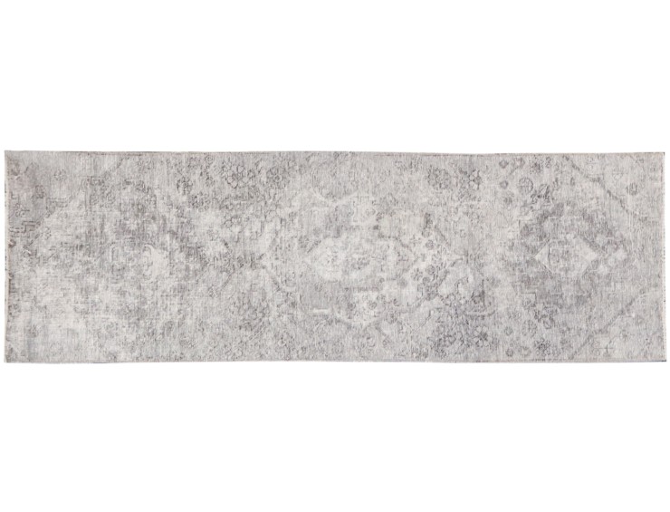 Grå Persien Persisk Vintagetæppe 216 x 65 cm