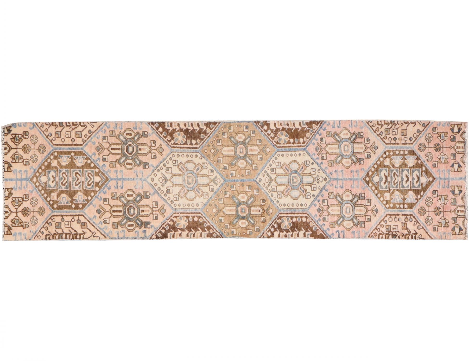 Persian Vintage Carpet  beige  <br/>250 x 65 cm