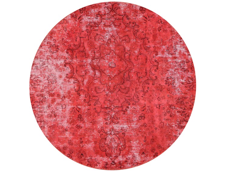 Orange Persien Persisk Vintagetæppe 174 x 174 cm