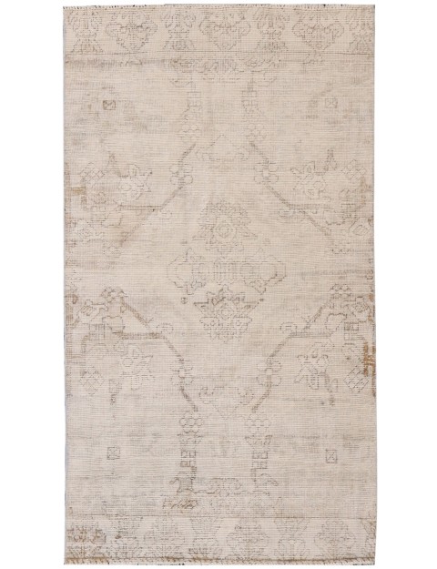 Grau Persien Persischer Vintage Teppich 184 x 107 cm