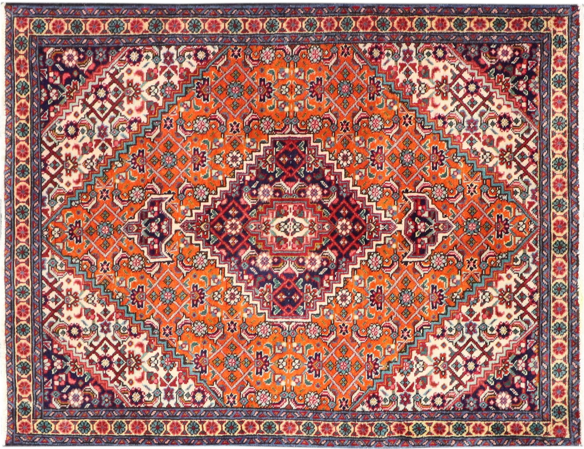 Persian Rug  orange  <br/>135 x 98 cm