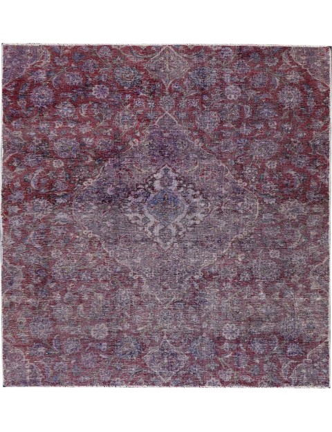 Lila Persien Persischer Vintage Teppich 190 x 175 cm