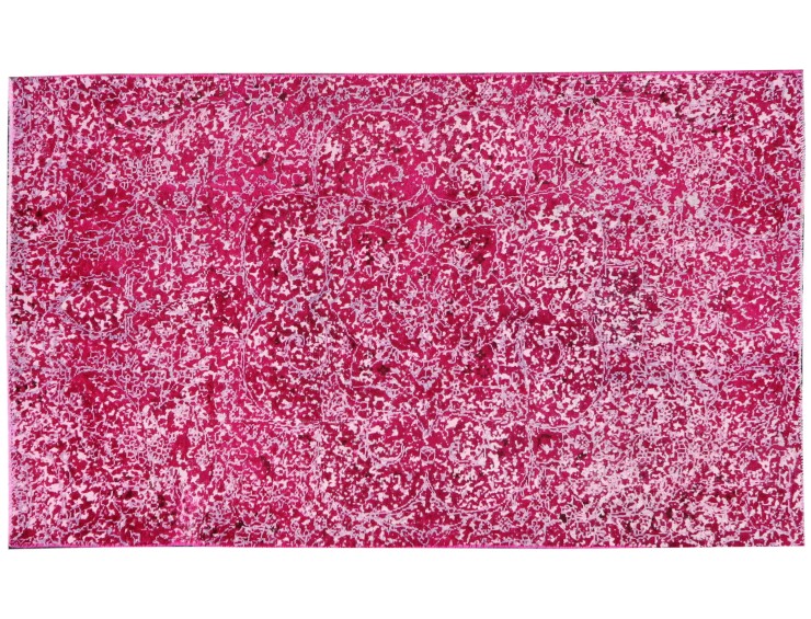 Rosa Persiano Tappeto vintage persiano  225 x 135 cm