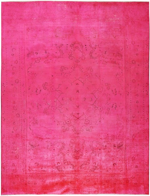 Rosa Persien Persischer Vintage Teppich 375 x 280 cm