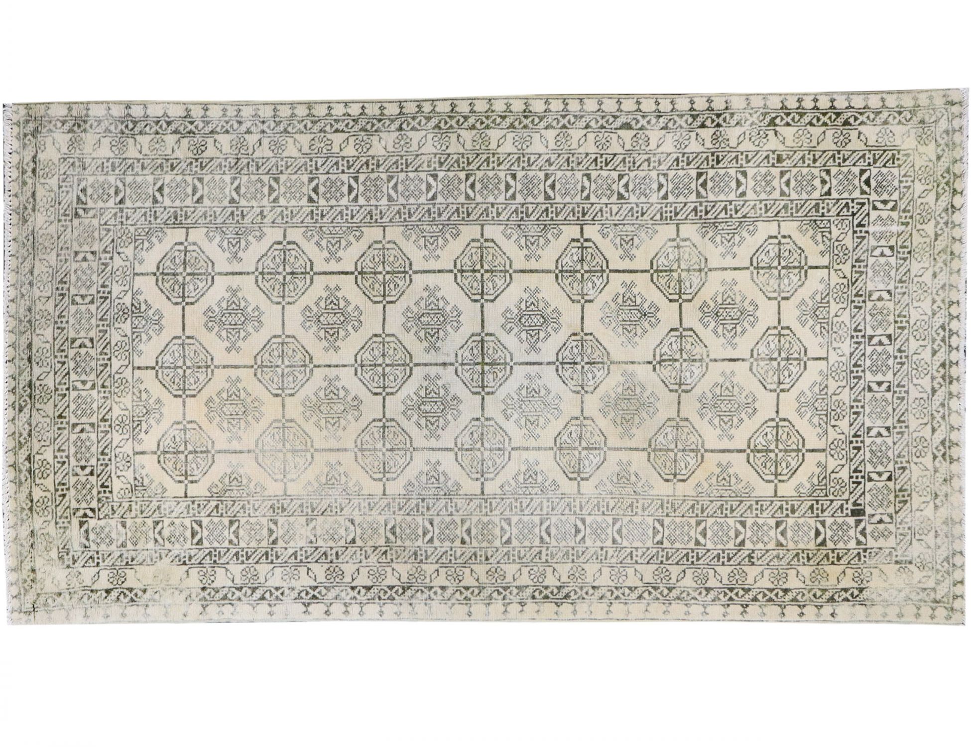 Perzisch Vintage Tapijt  geel <br/>200 x 115 cm