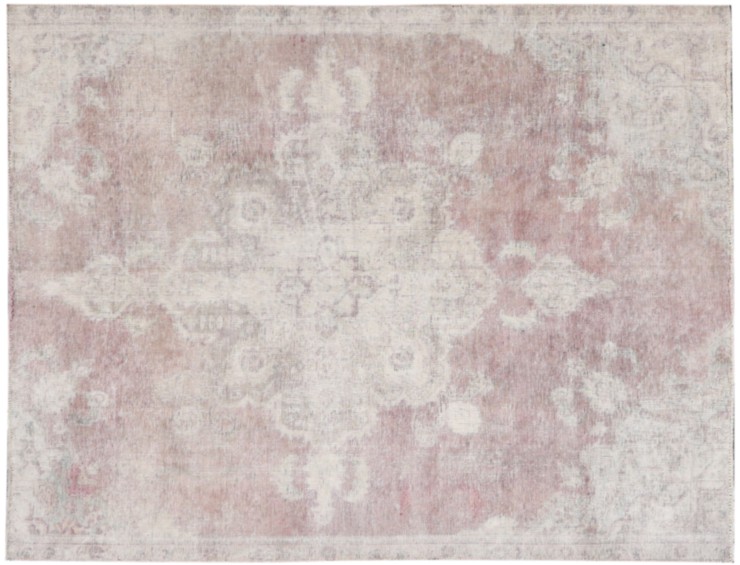 Beige Persiano Tappeto vintage persiano  206 x 150 cm