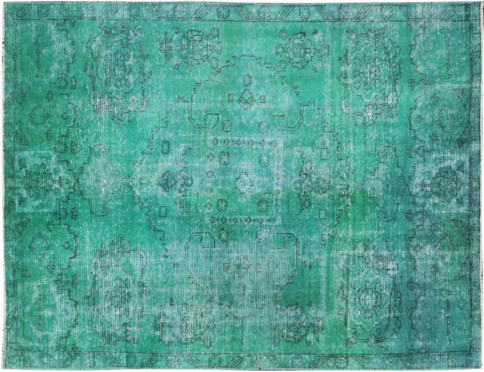 Persisk vintage matta  grön <br/>237 x 144 cm