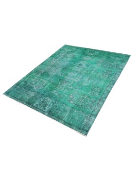 Vert Persan Tapis Persan vintage  237 x 144 cm