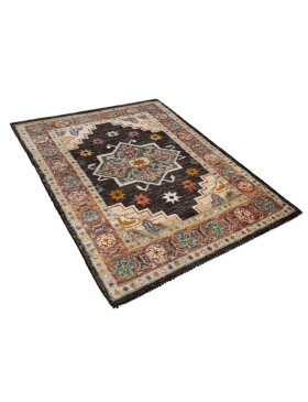Black Afghanistan Chobi Carpet 94 x 57 cm - view 2