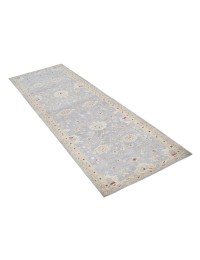 Blu Afghanistan Tappeto Chobi 311 x 83 cm - view 2
