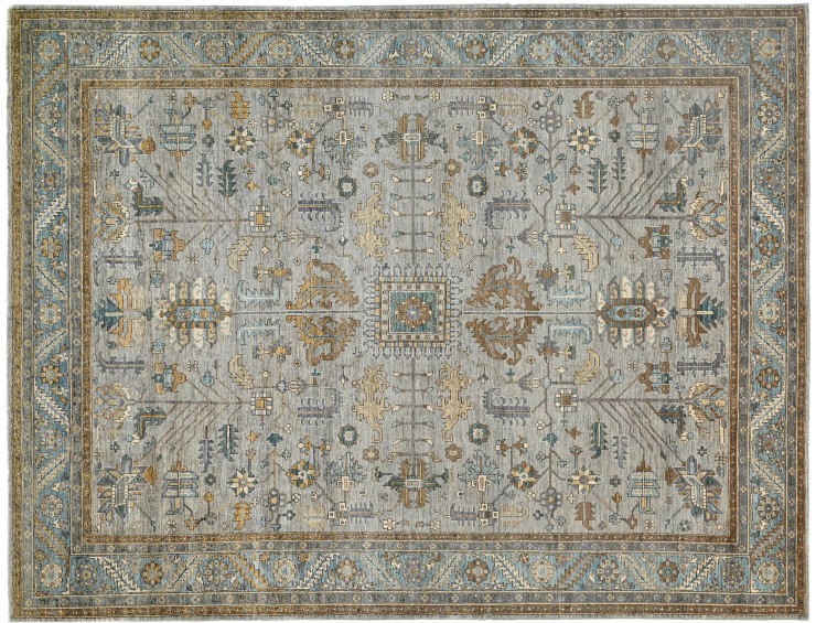 Harmaa Afghanistan Chobi matot 357 x 273 cm