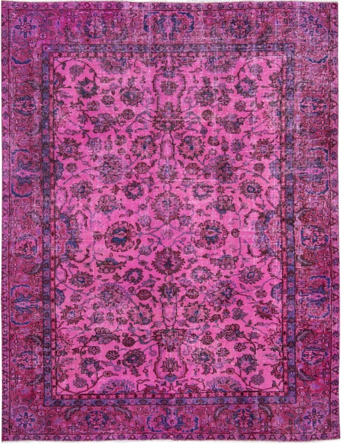 Rosa Türkei Vintage Teppich 246 x 158 cm