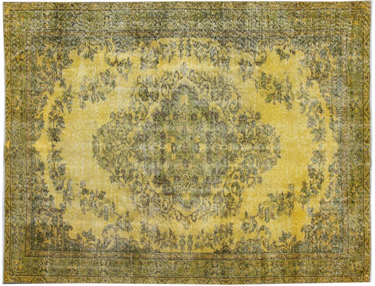 Gelb Türkei Persischer Vintage Teppich  274 x 164 cm